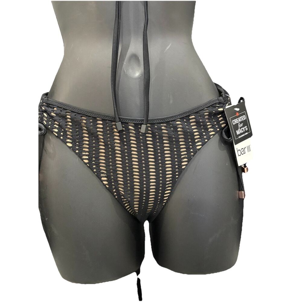 NWT Black bar lll bikini bottoms floral nwt macys mix match bundle